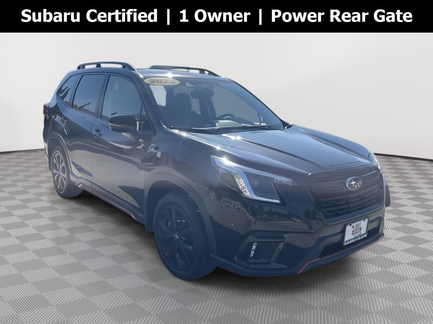 Certified Used 2022 Crystal Black Silica Subaru Sport image 1