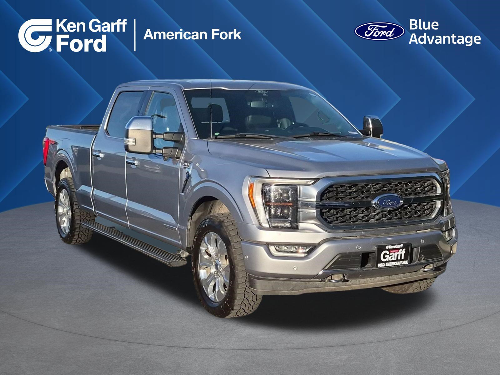 Used 2022 Blue Ford Platinum image 1