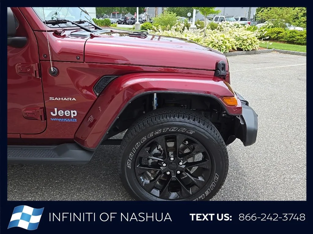 Used 2021 Red Jeep Unlimited Sahara 4xe image 12