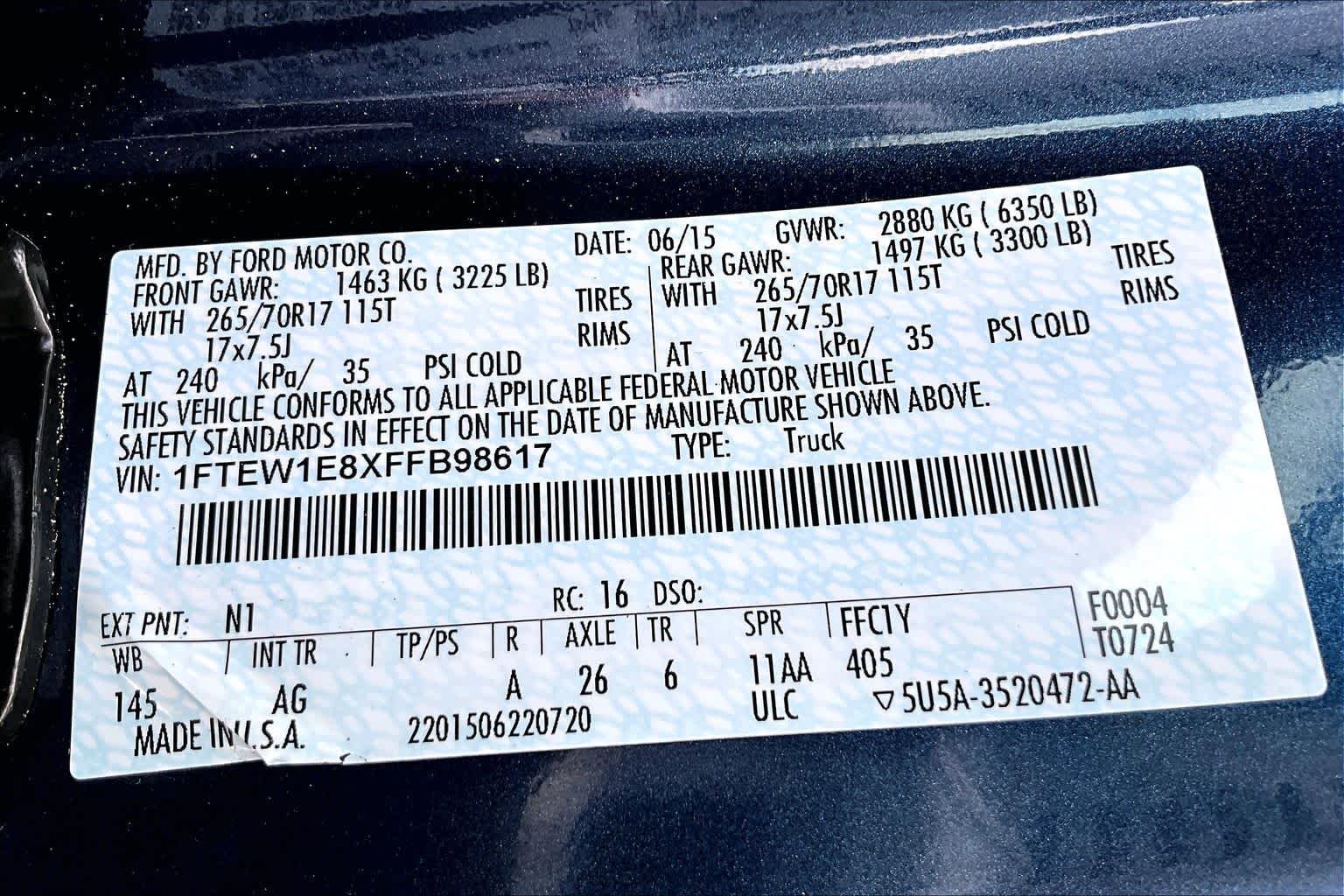 Used 2015 Blue Jeans Metallic Ford XL image 30