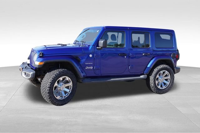 Used 2019 Blue Jeep Unlimited Sahara image 10