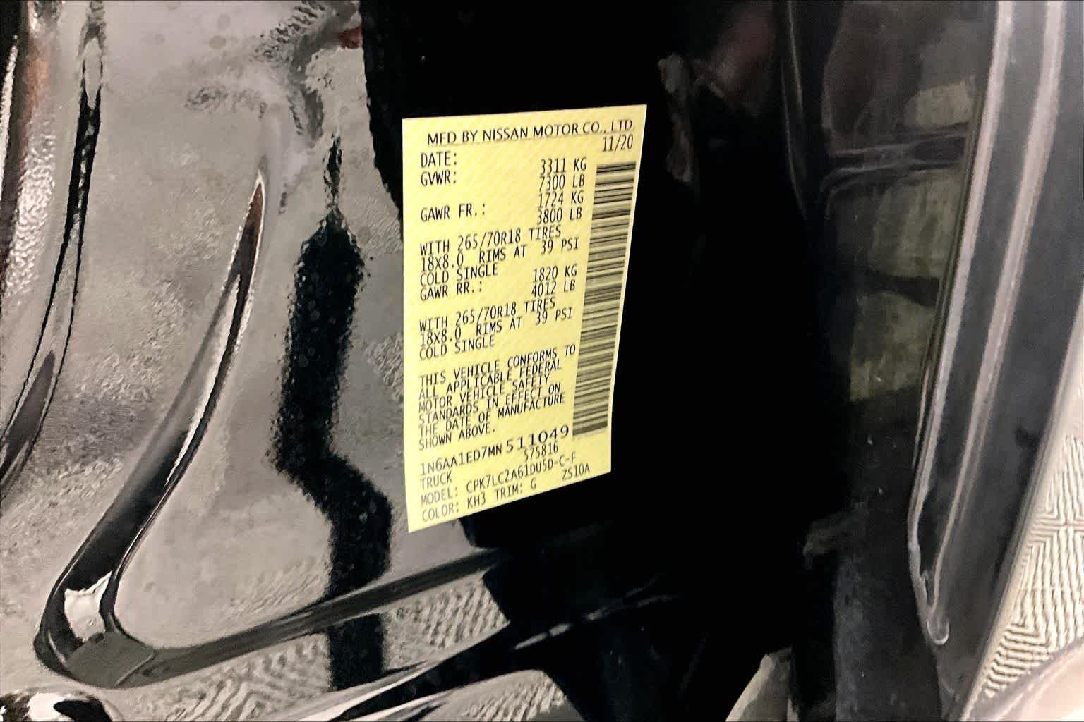Used 2021 Super Black Nissan SV image 35