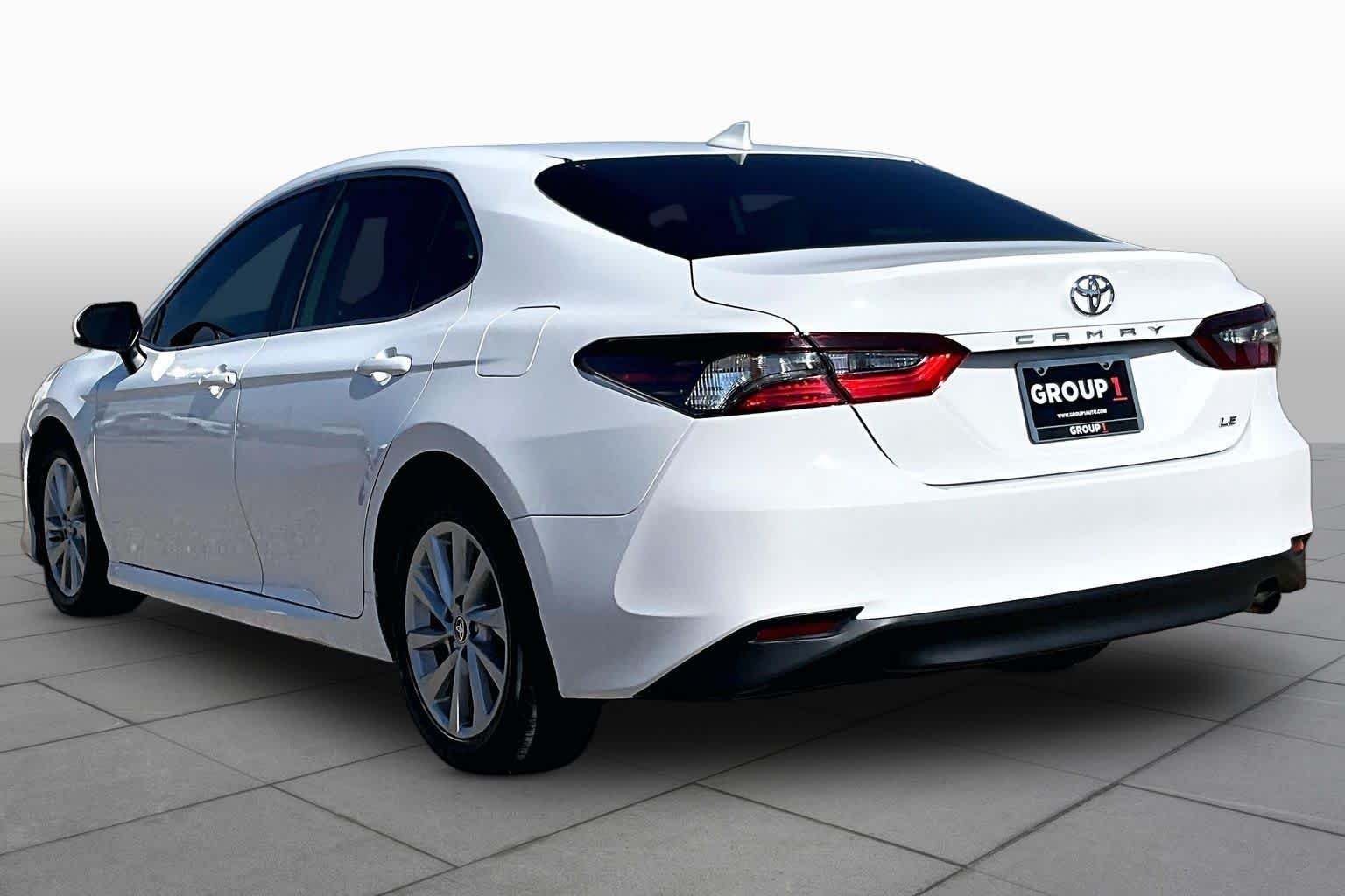 Used 2021 Super White Toyota LE image 12