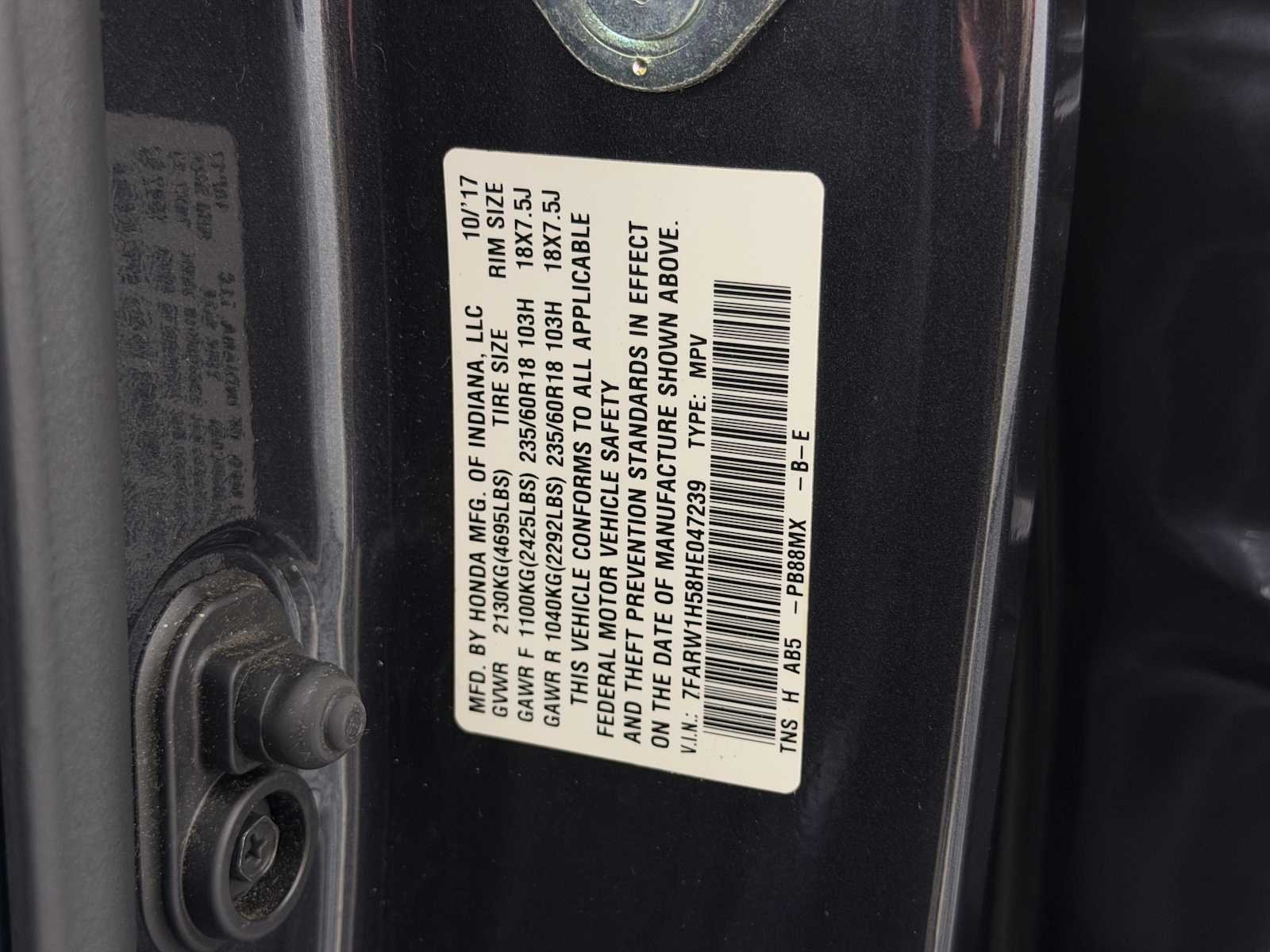 Used 2017 Gray Honda EX image 34