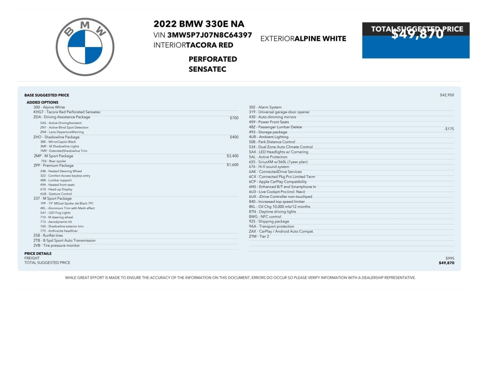 Used 2022 Alpine White BMW 330e image 2