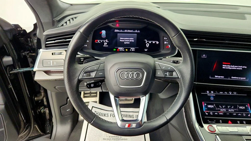 Used 2023 Mythos Black Metallic Audi Prestige 4.0 TFSI quattro with Sport, Black Optic & Luxury Pkgs image 14