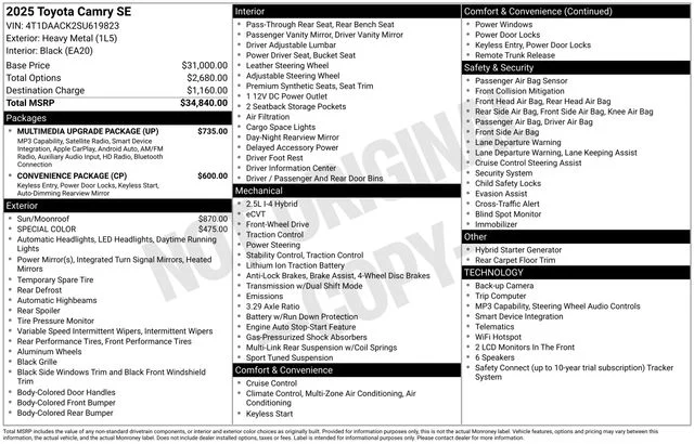 Used 2025 Silver Toyota SE image 44
