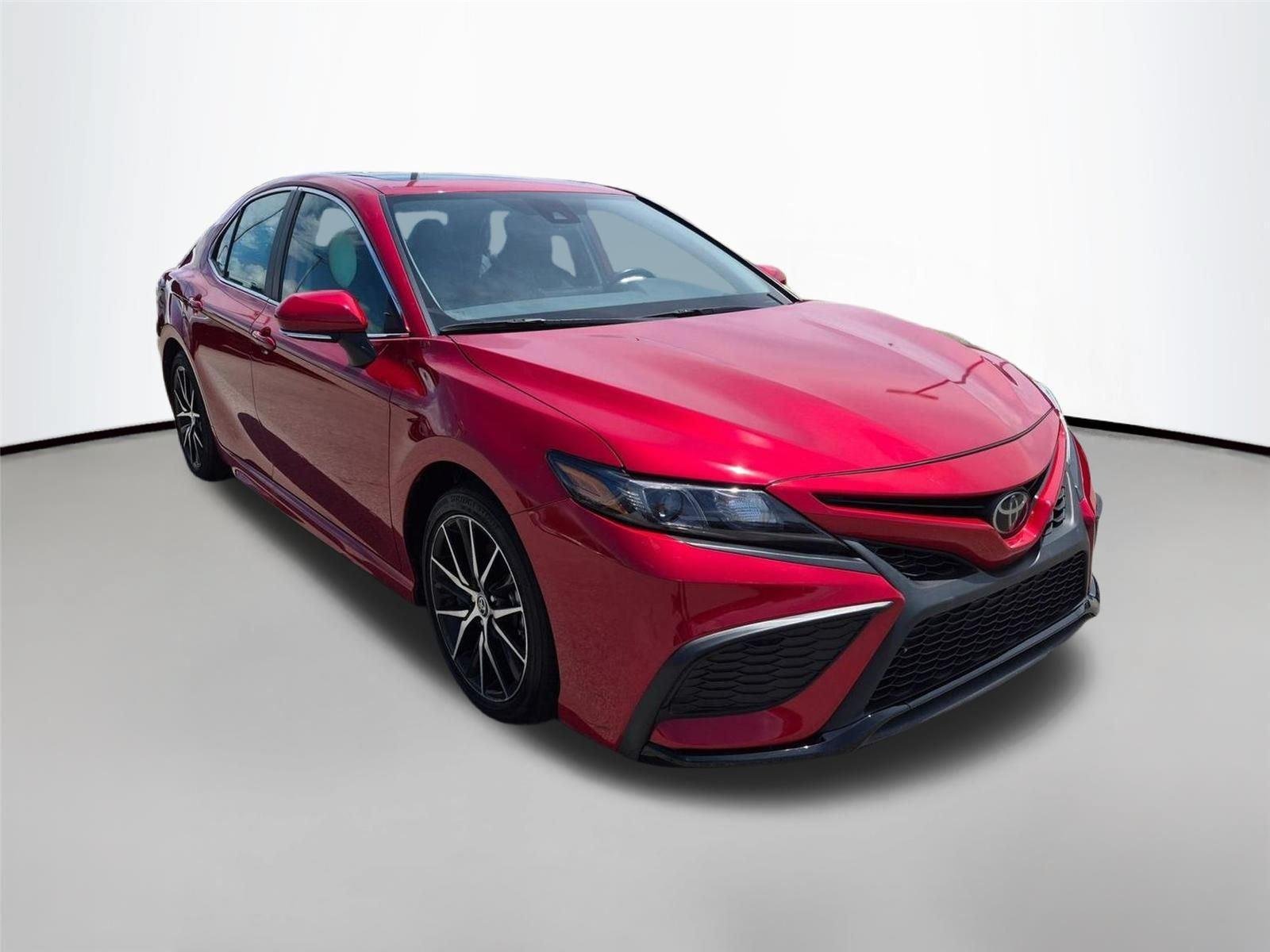 Used 2024 Supersonic Red Toyota SE image 3