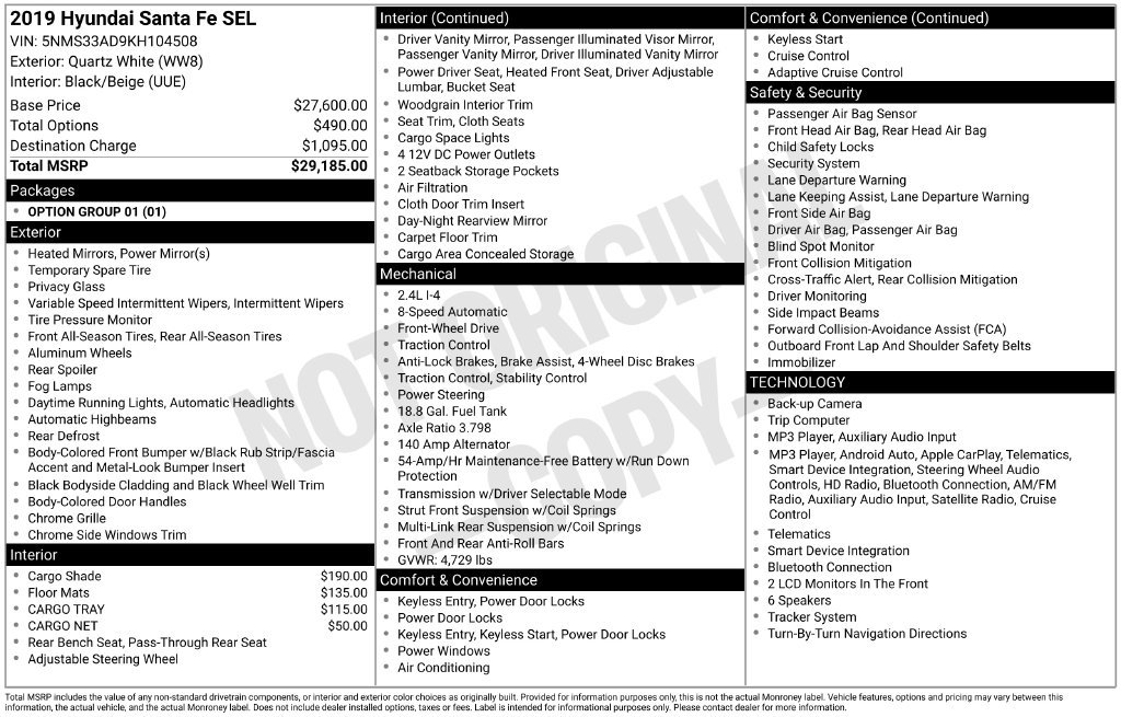 Used 2019 Gray Hyundai SEL image 4