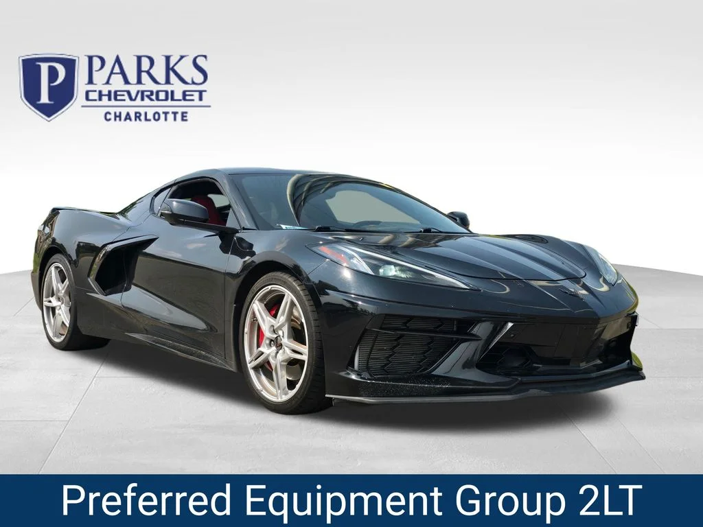 Certified Used 2023 Black Chevrolet Stingray image 1