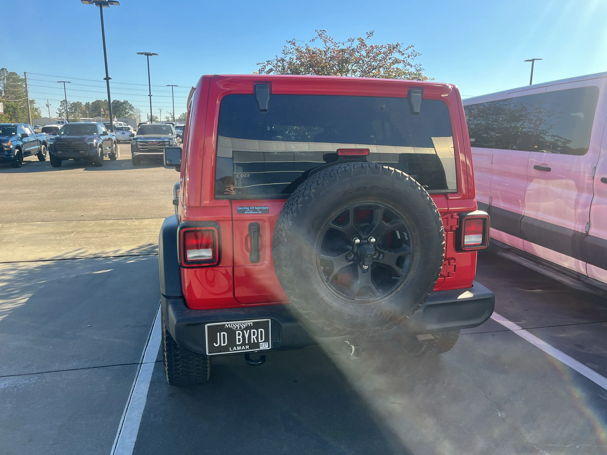 Used 2021 Firecracker Red Clearcoat Jeep Unlimited Willys image 2