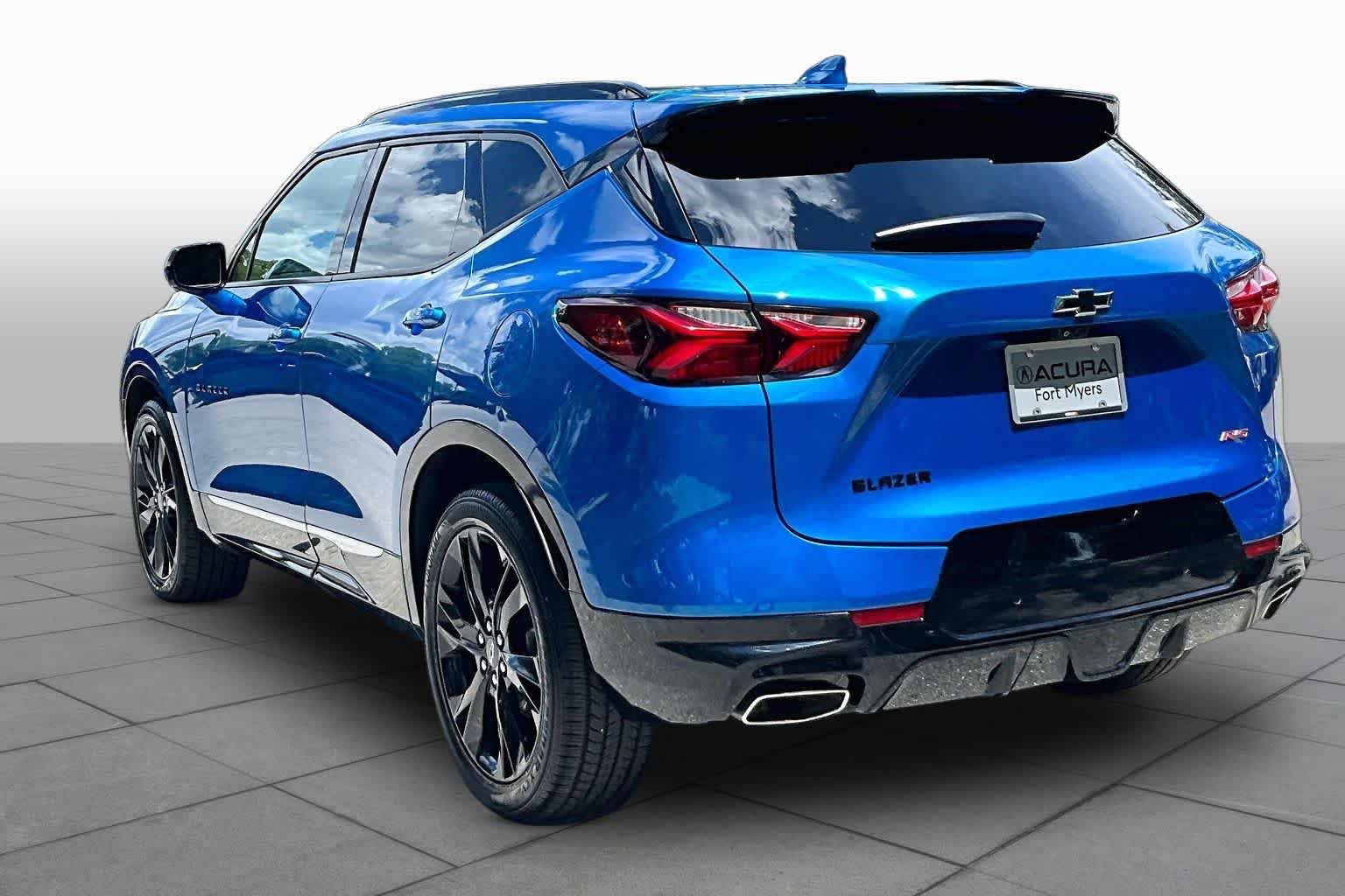 Used 2021 Bright Blue Metallic Chevrolet RS image 12