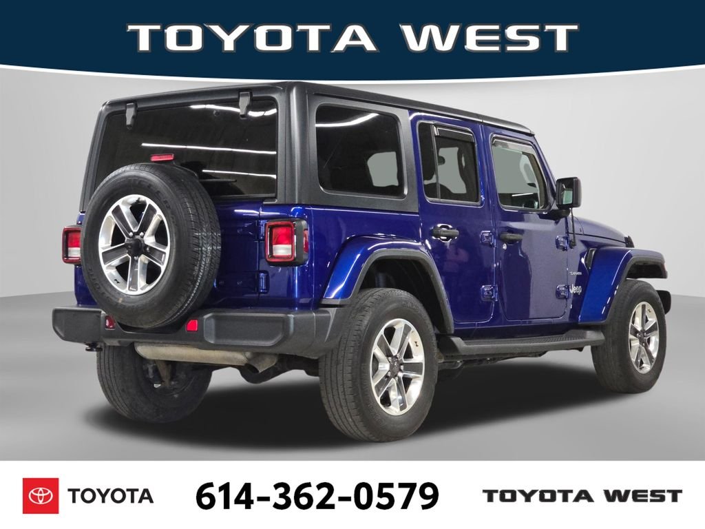 Used 2019 Blue Jeep Unlimited Sahara image 8