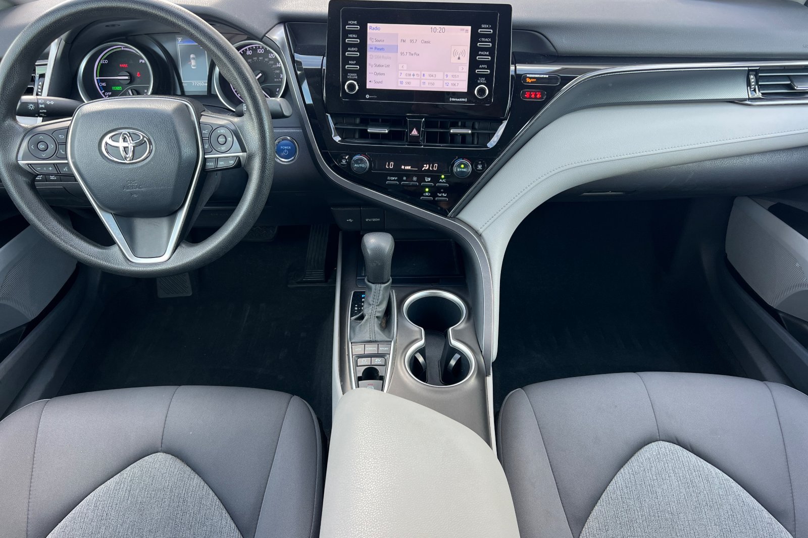 Certified Used 2021 Super White Toyota Hybrid LE image 13