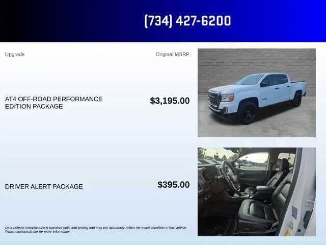 Used 2021 SUMMIT WHITE GMC 4WD AT4 w/Leather image 5