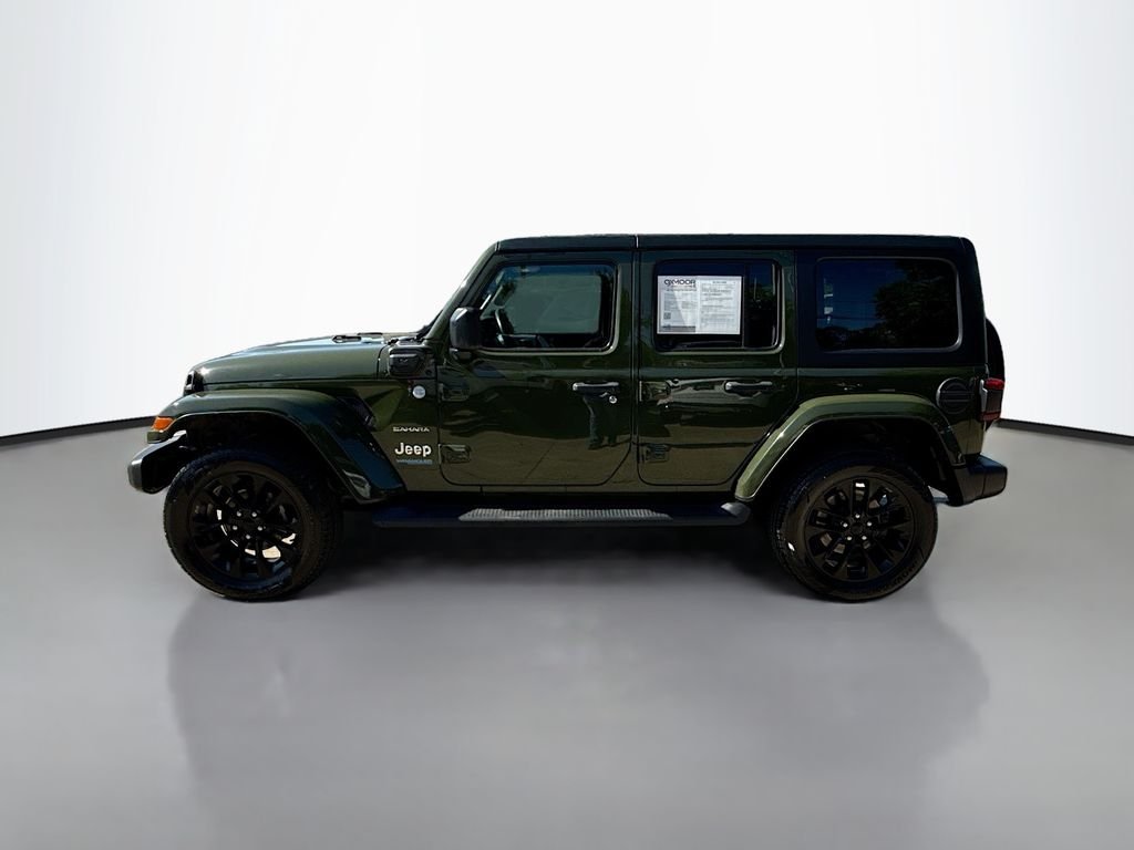 Used 2021 Sarge Green Clearcoat Jeep Unlimited Sahara image 4