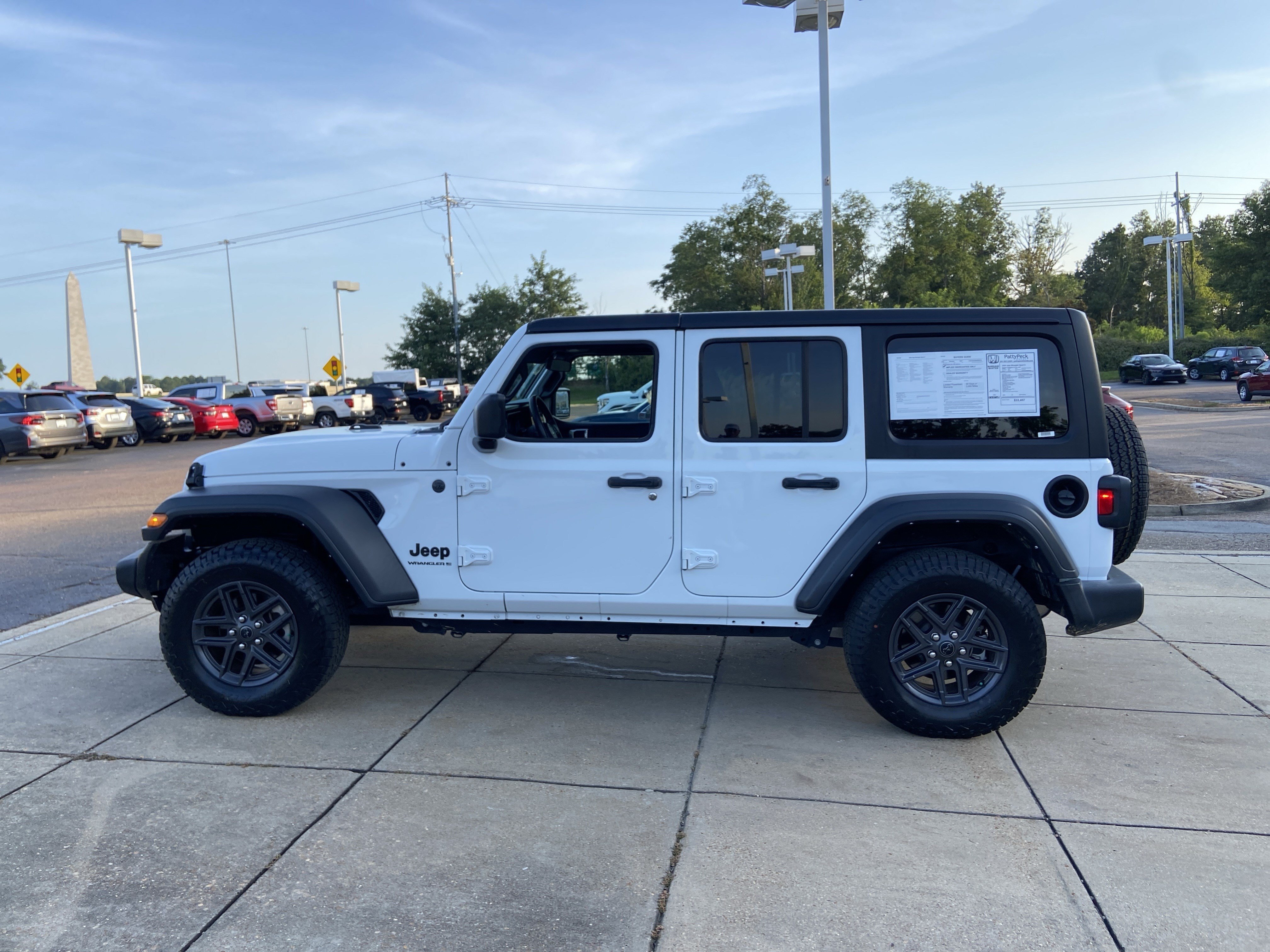 Used 2024 Bright White Clearcoat Jeep Sport S image 7