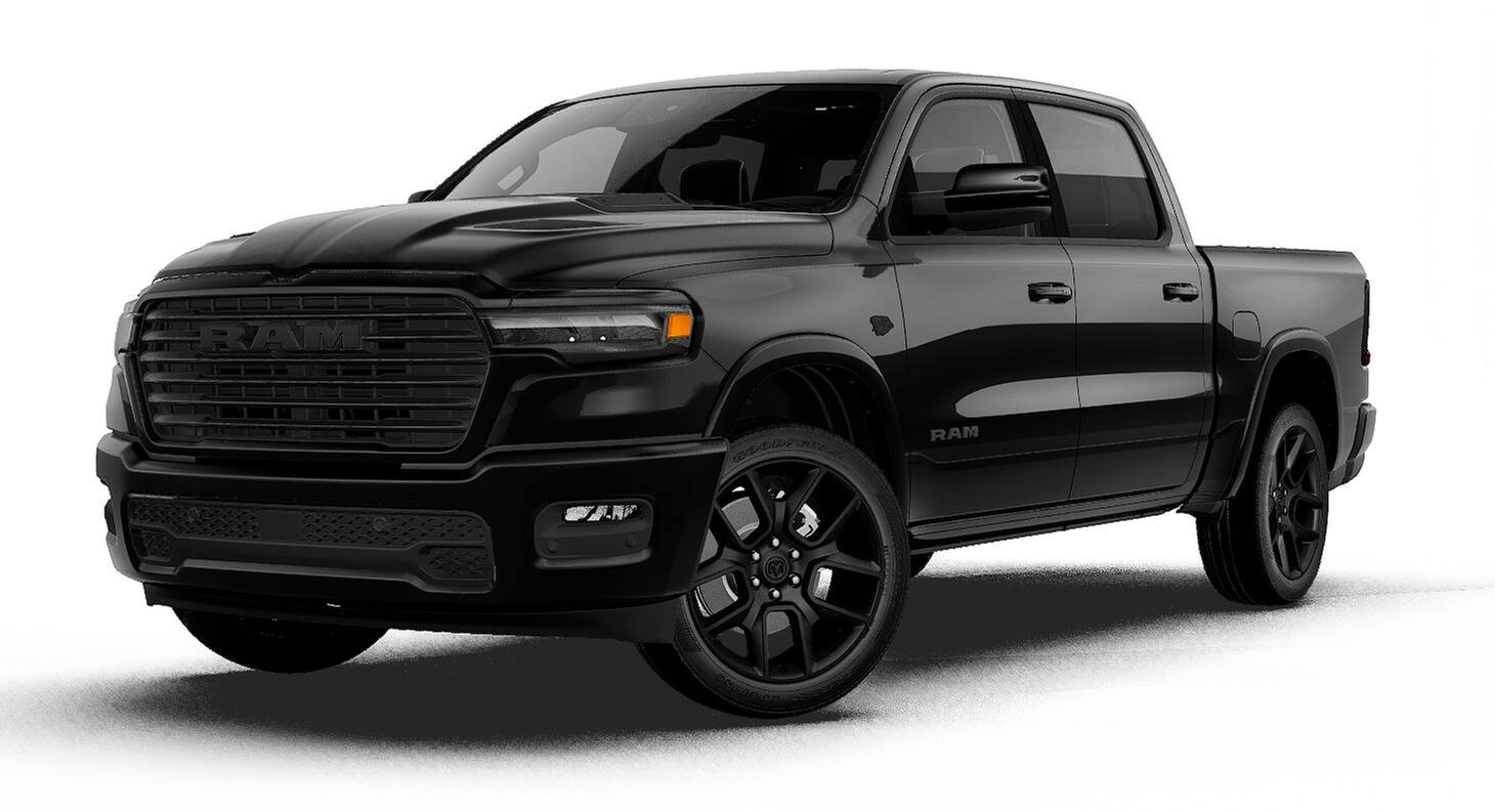 New 2027 Diamond Black Crystal Pearl-Coat Exterior Paint RAM LARAMIE image 1