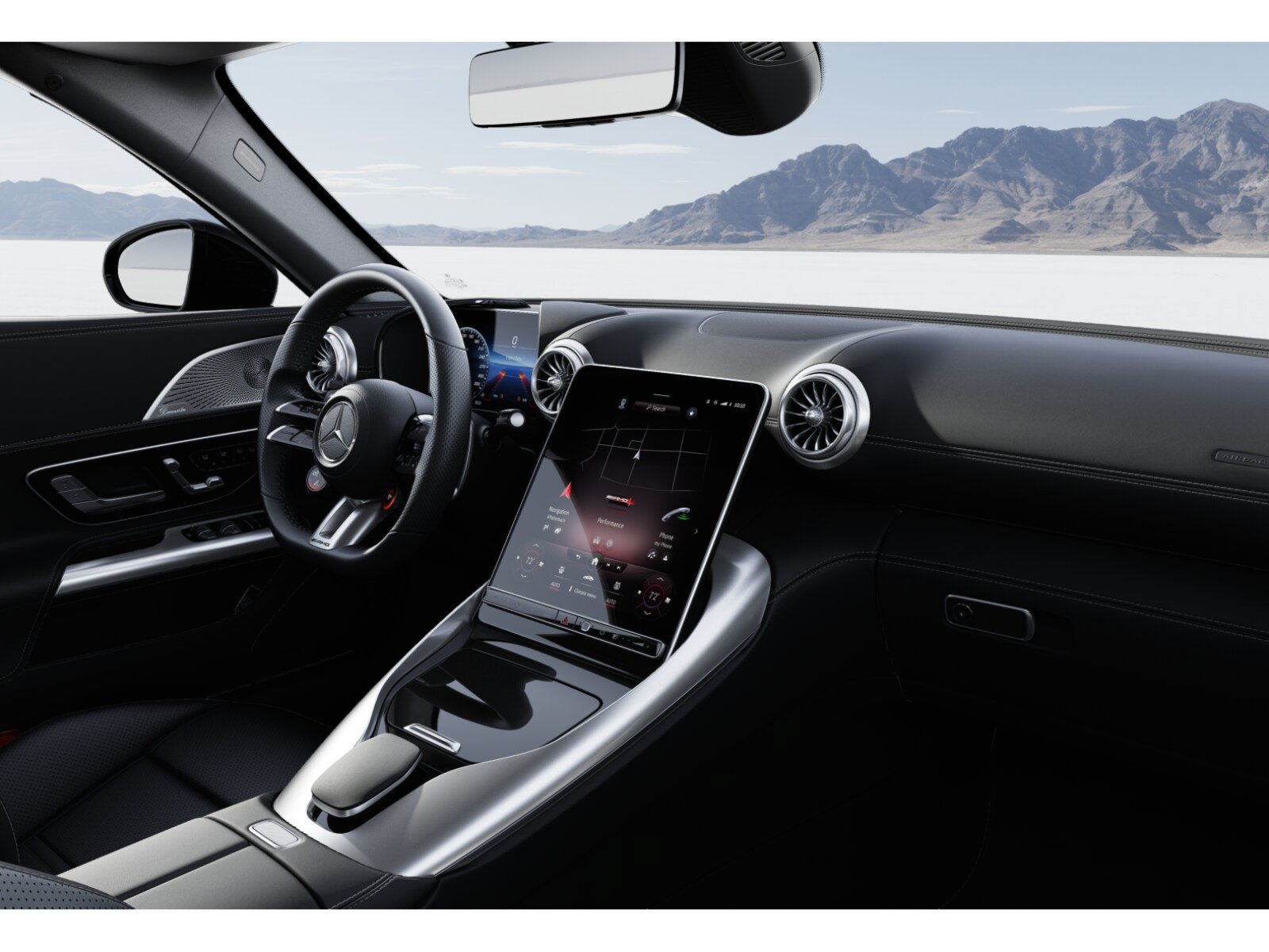 Certified Used 2022 MANUFAKTUR Moonlight White Metallic Mercedes-Benz AMG® SL 55 Roadster image 6
