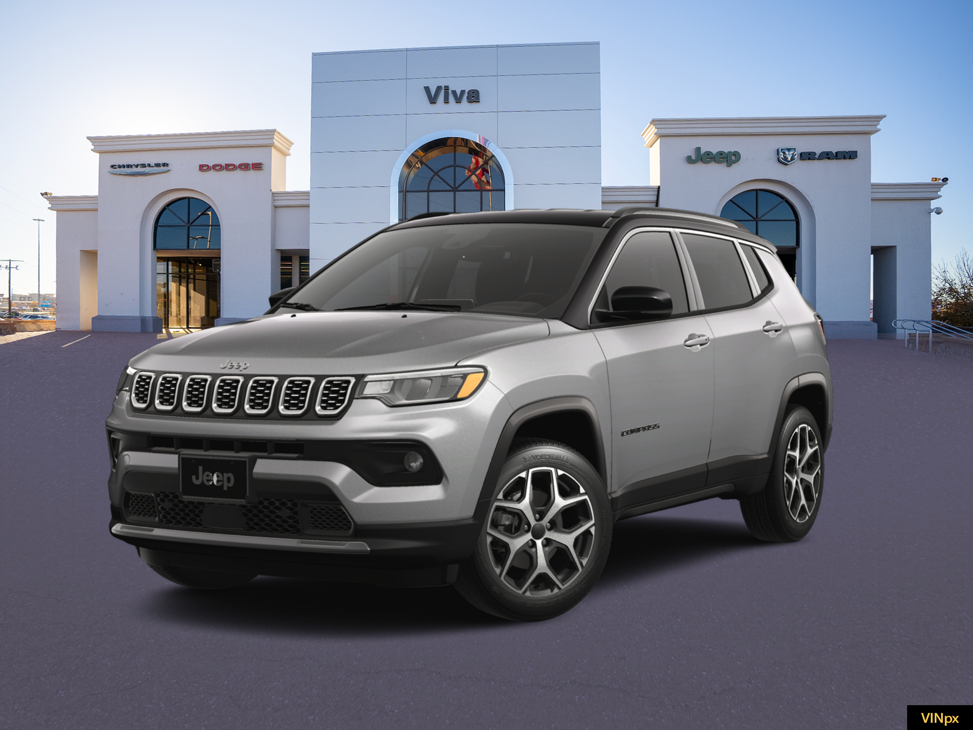New 2026 Silver Zynith Metallic Clear-Coat Exterior Paint Jeep Limited image 1