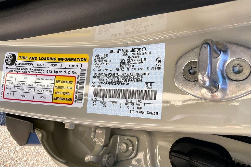 New 2025 Ford Bronco Sport Big Bend 4D Sport Utility