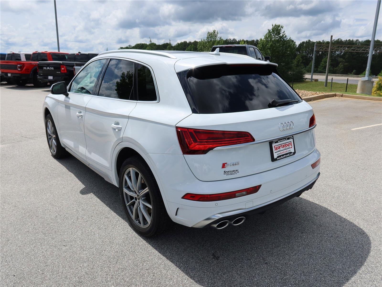 Used 2021 Glacier White Metallic Audi Premium Plus image 4