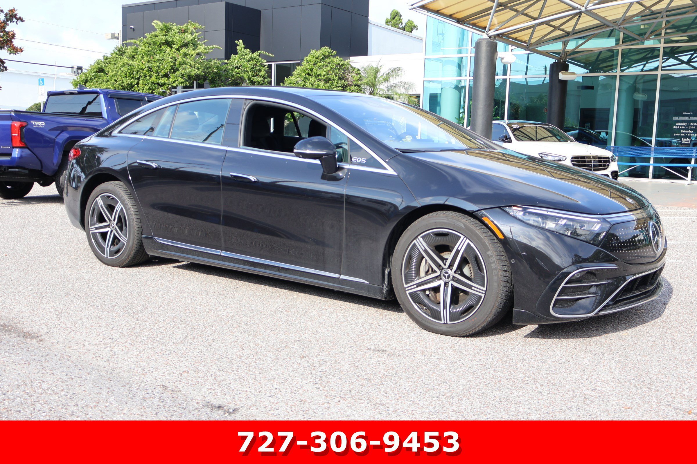 Certified Used 2023 Obsidian Black Metallic Mercedes-Benz EQS 450 image 12