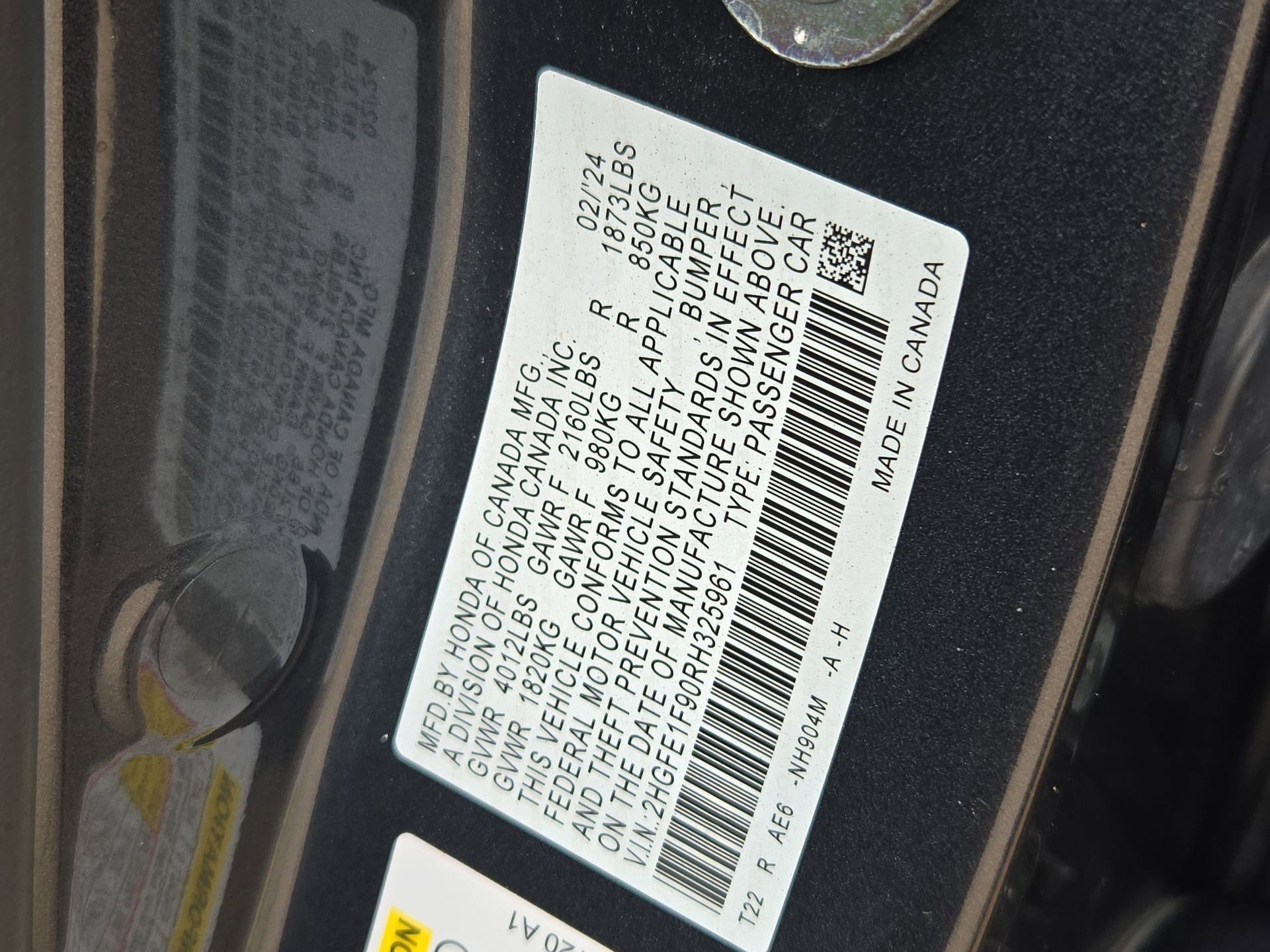 2024 Honda Civic Touring - Photo 69