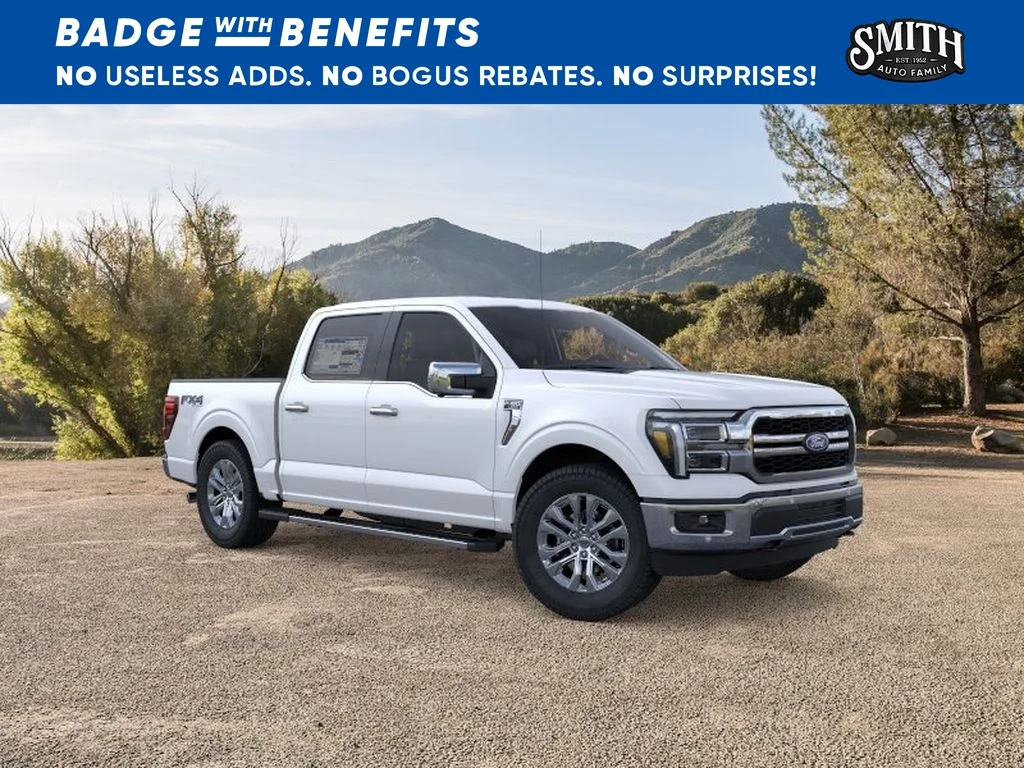 New 2026 Star White Metallic Tri-Coat Ford Lariat® image 8