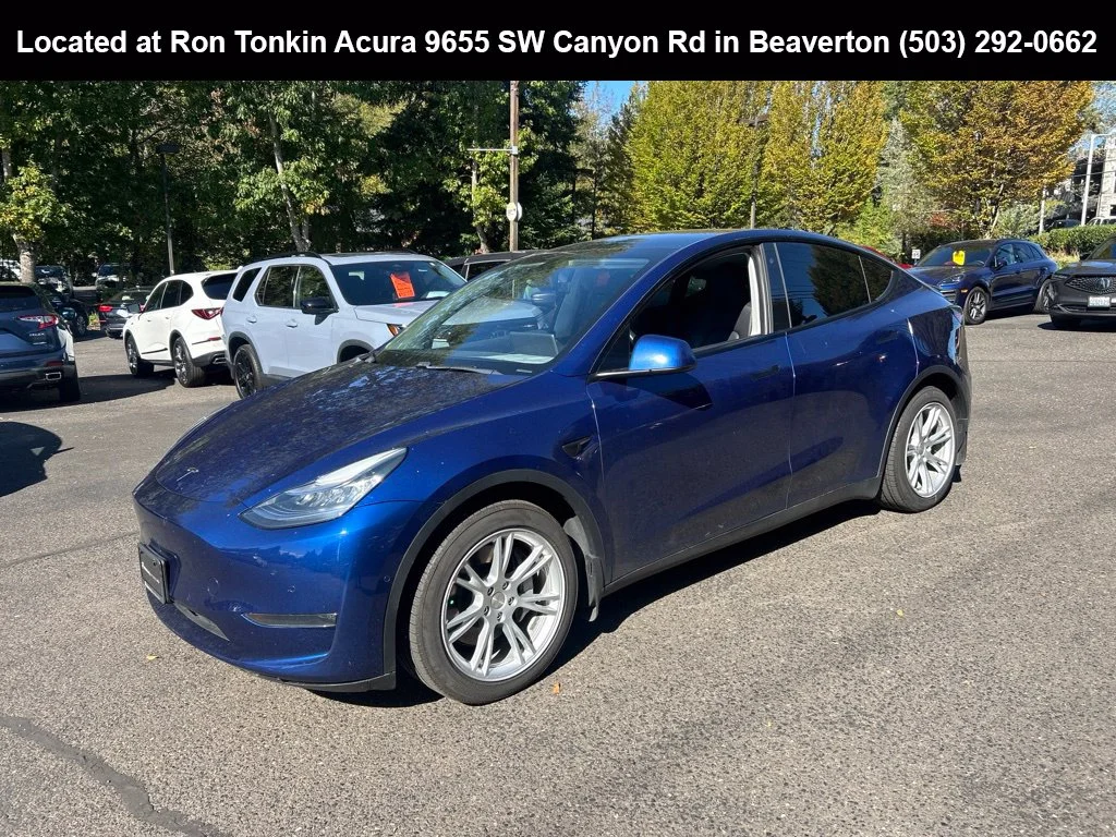 Used 2020 Deep Blue Metallic Tesla Long Range image 8