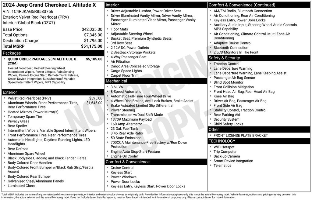 Used 2024 Red Jeep Altitude X image 6