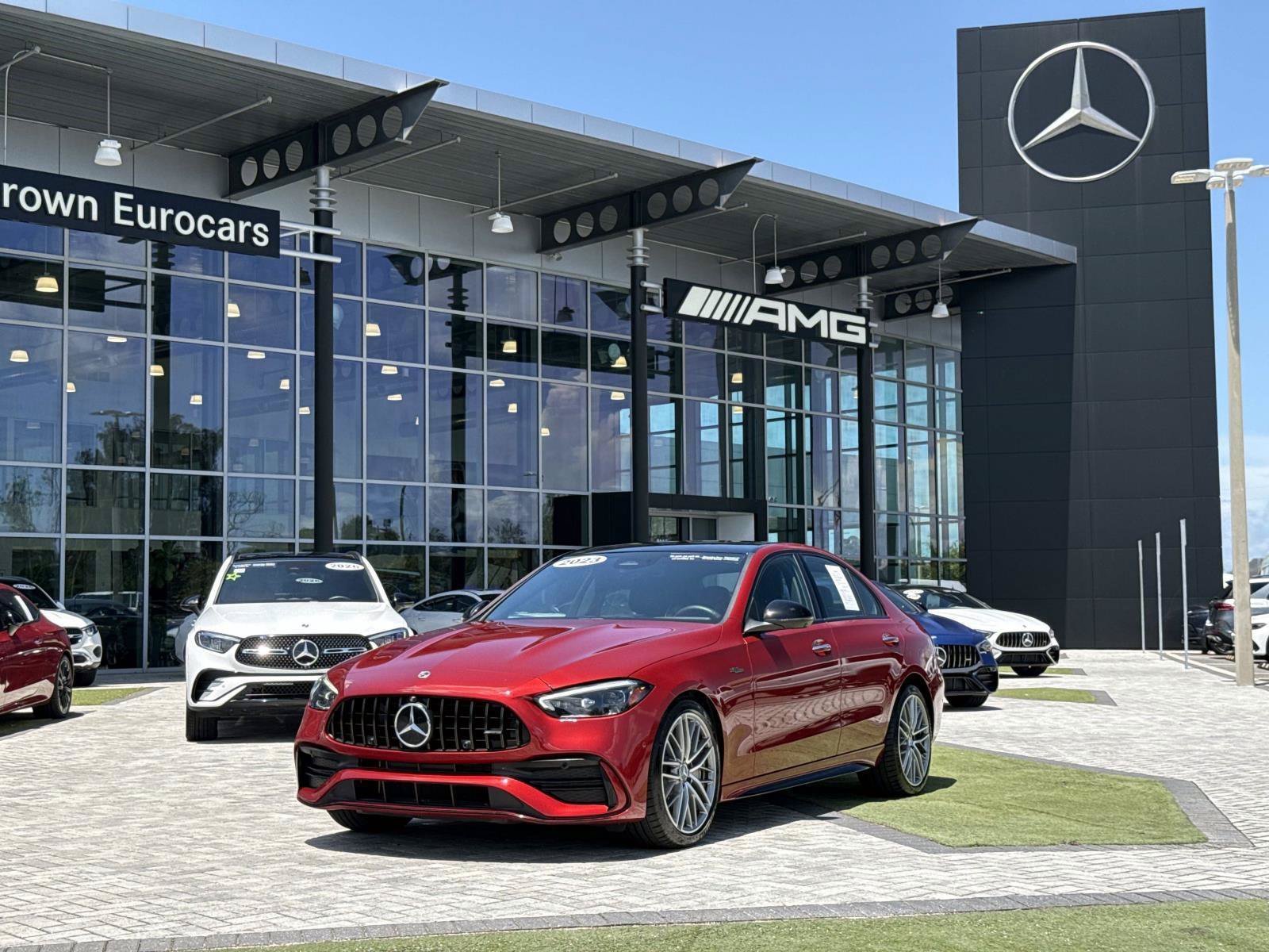 MANUFAKTUR Cardinal Red Metallic 2023 Mercedes-Benz C-Class Convertible All-Wheel Drive