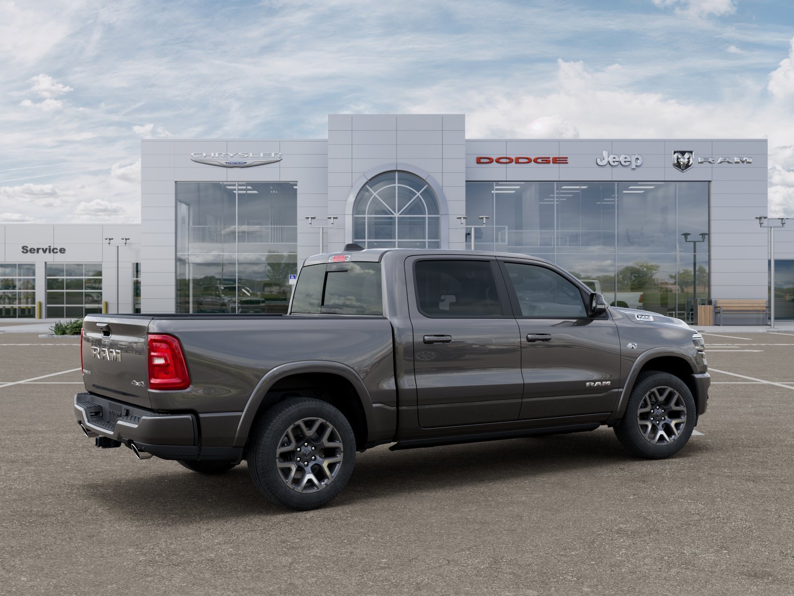 New 2026 Granite Crystal Metallic Clear-Coat Exterior Paint RAM Laramie image 39