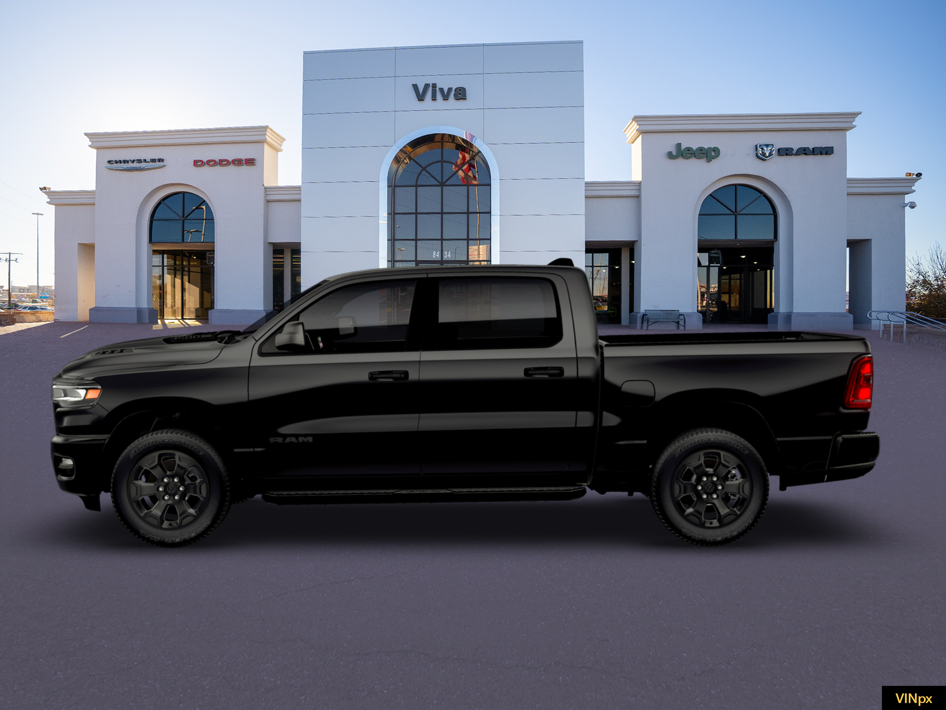 New 2026 Diamond Black Crystal Pearlcoat RAM Express image 3