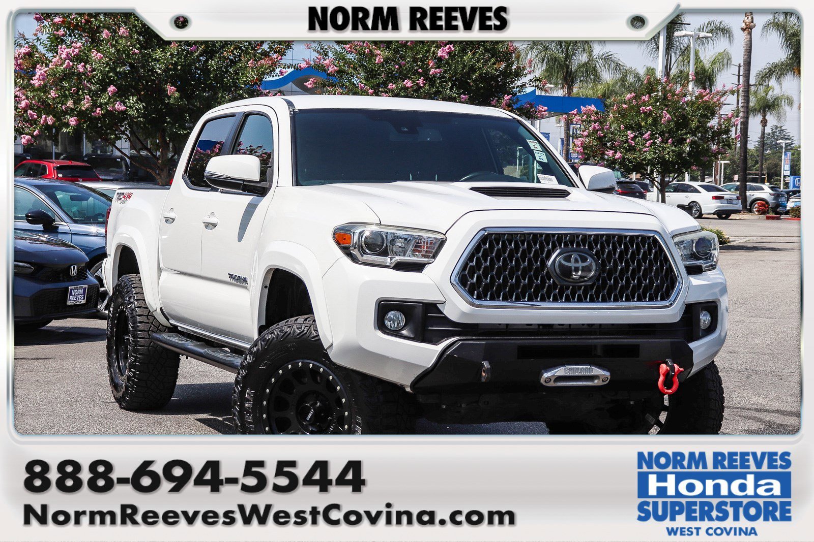 Used 2018 Super White Toyota TRD Sport image 1