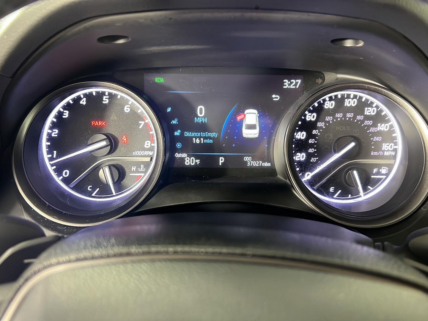 Used 2021 Celestial Silver Metallic Toyota SE image 18