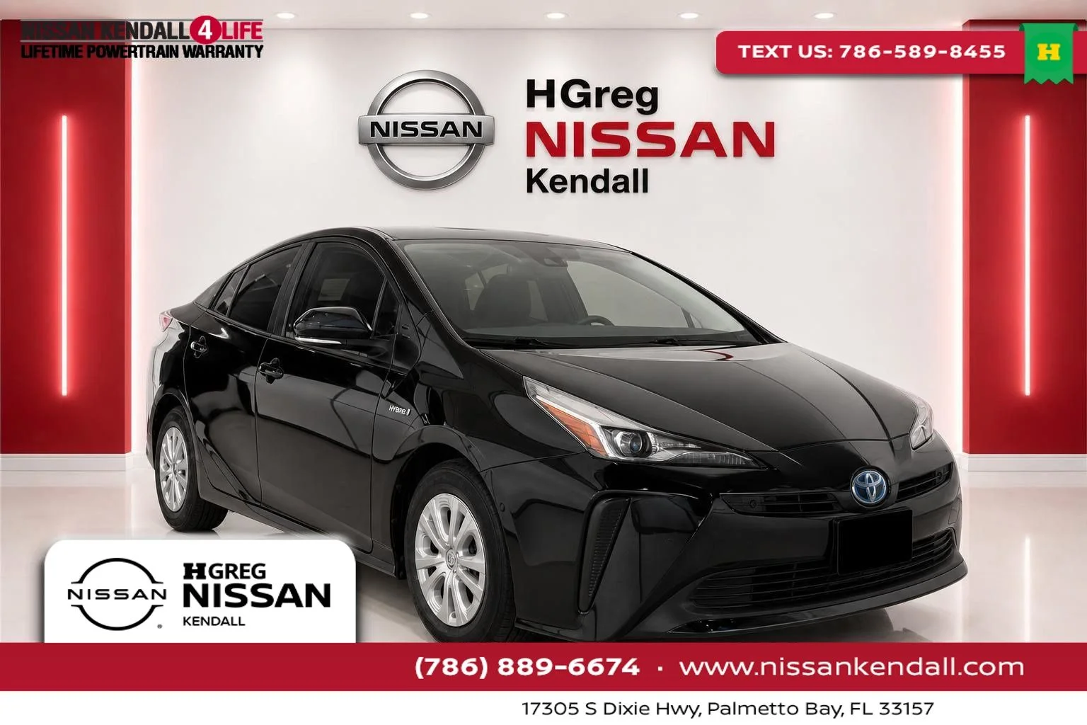 Used 2021 Black Toyota LE image 1