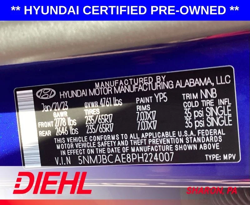 Used 2023 Blue Hyundai SEL image 22