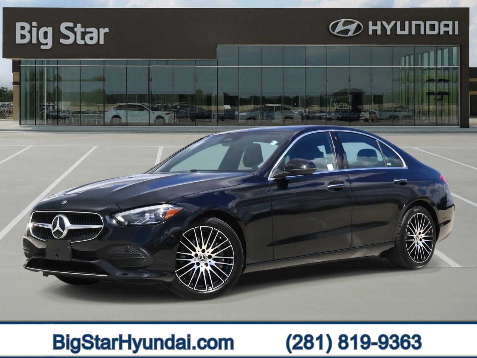 Used 2025 Obsidian Black Metallic Mercedes-Benz C 300 image 1