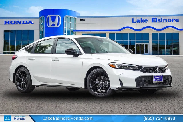 New 2026 Platinum White Pearl Honda FWD Sport image 1