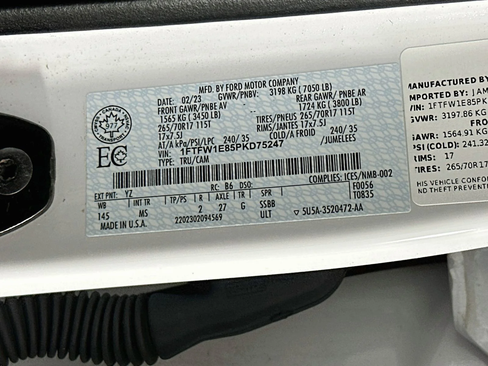 Used 2023 White Ford XLT image 31