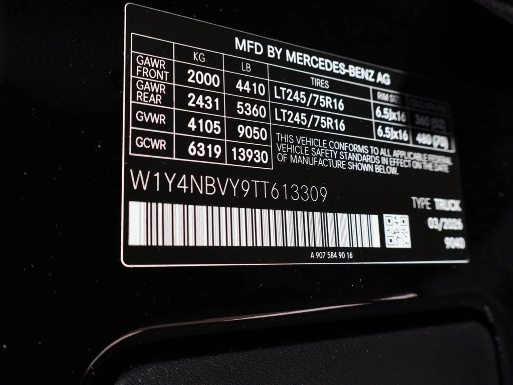 New 2026 Jet Black Mercedes-Benz Cargo 144 WB image 44