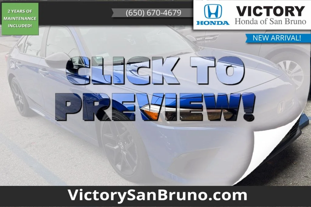 Used 2024 Aegean Blue Metallic Honda Sport image 1