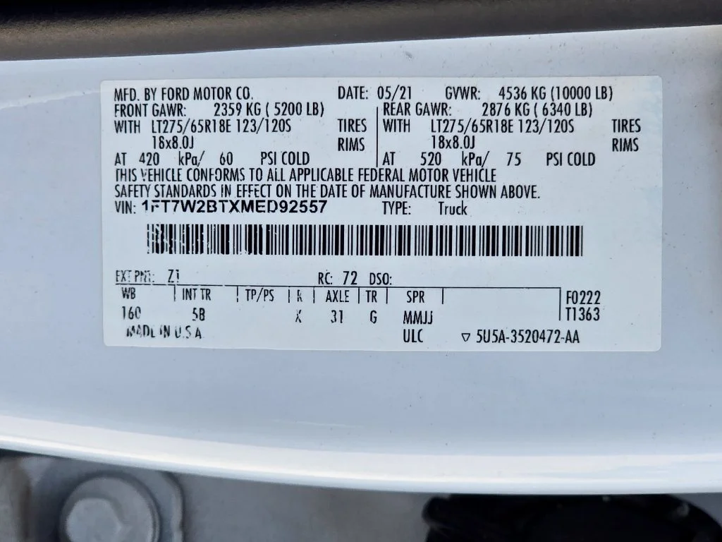 Used 2021 White Ford Lariat image 53