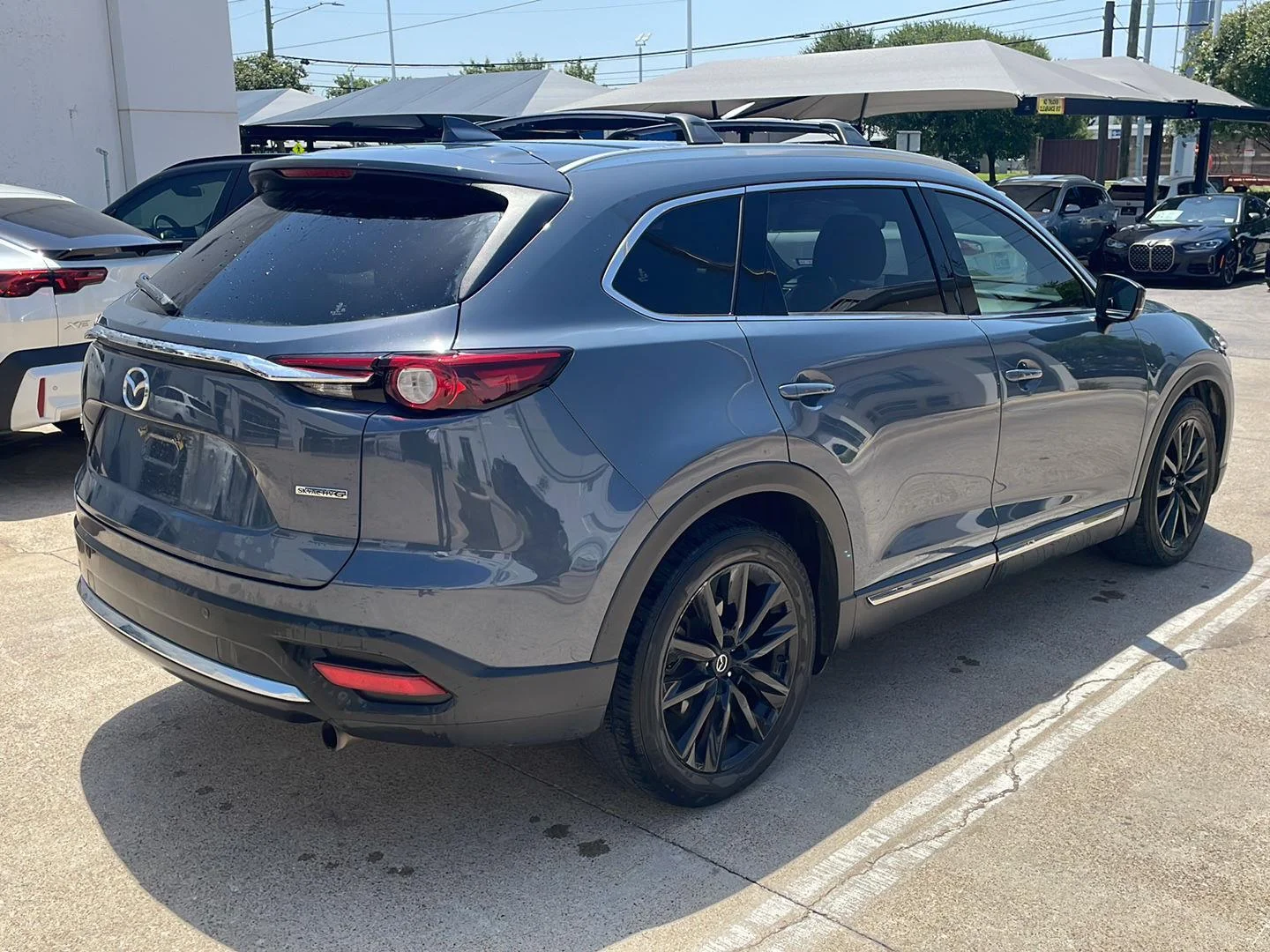 Used 2022 Polymetal Gray Metallic Mazda Carbon Edition image 3