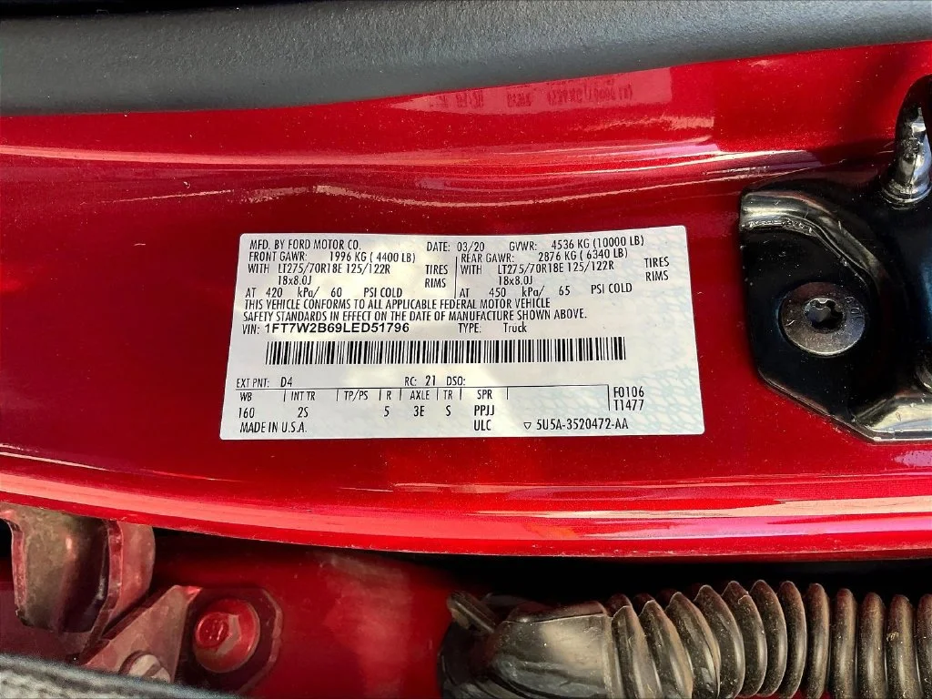 Used 2020 Rapid Red Metallic Tinted Clearcoat Ford XLT image 9