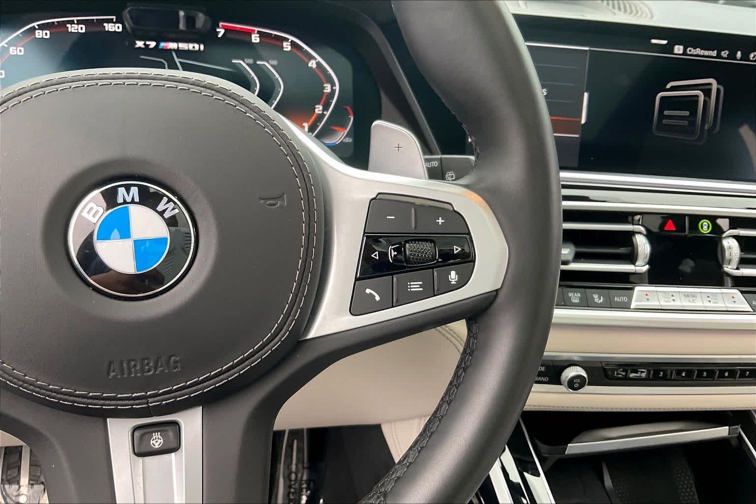 Used 2021 Tanzanite Blue II Metallic BMW M50i image 24
