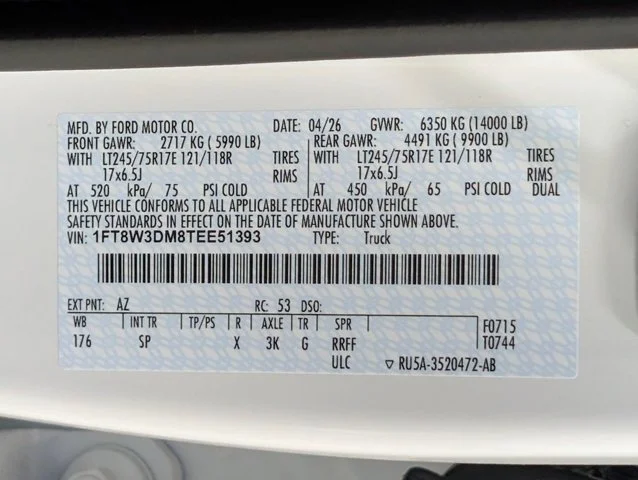 New 2026 Star White Metallic Tri-Coat Ford F-350® King Ranch® image 75