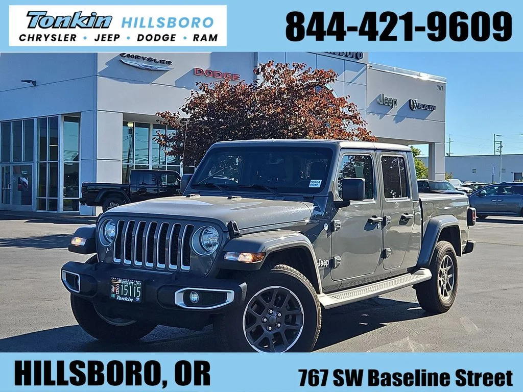 Used 2021 Sting-Gray Clearcoat Jeep Overland image 1