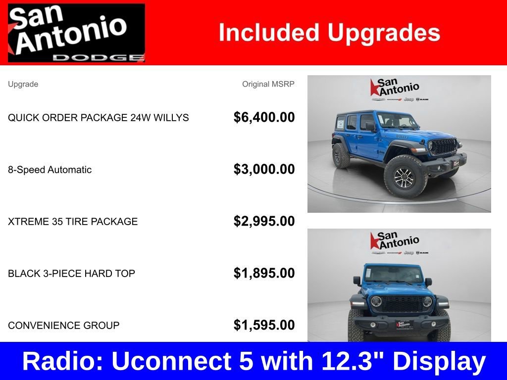 New 2026 Hydro Blue Pearl-Coat Exterior Paint Jeep Willys image 7